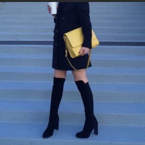 Stuart Weitzman Black Hijack Suede 7.5